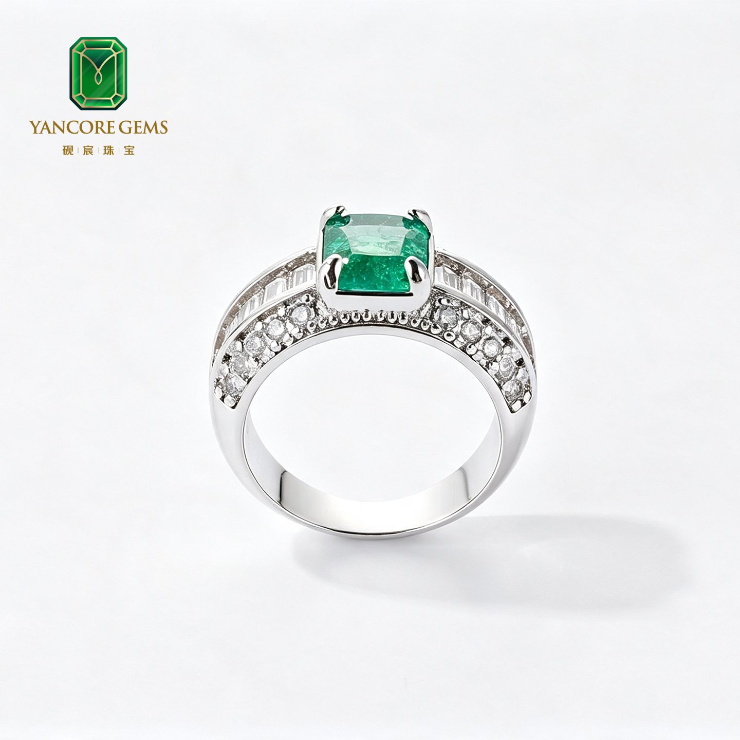 Emerald Deco Arcade Ring - Image 5