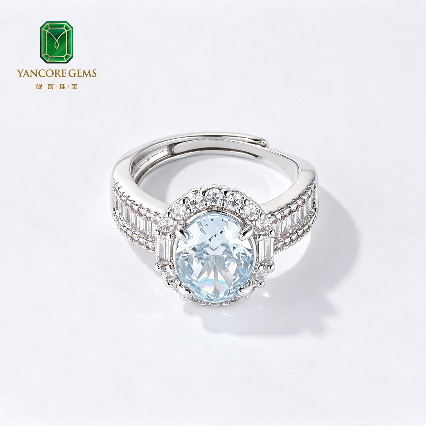 Aquamarine Glacier Ring - Image 4