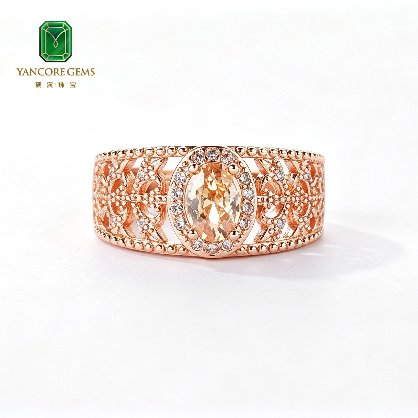 Amber Lace Reverie Ring - Image 2