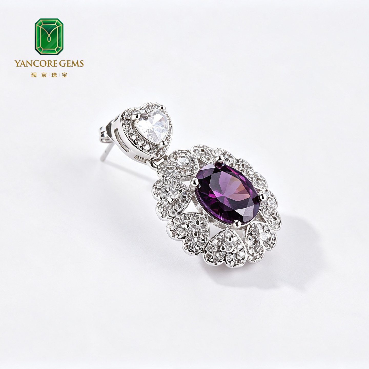 Venetian Carnival Heart Earrings - Image 4