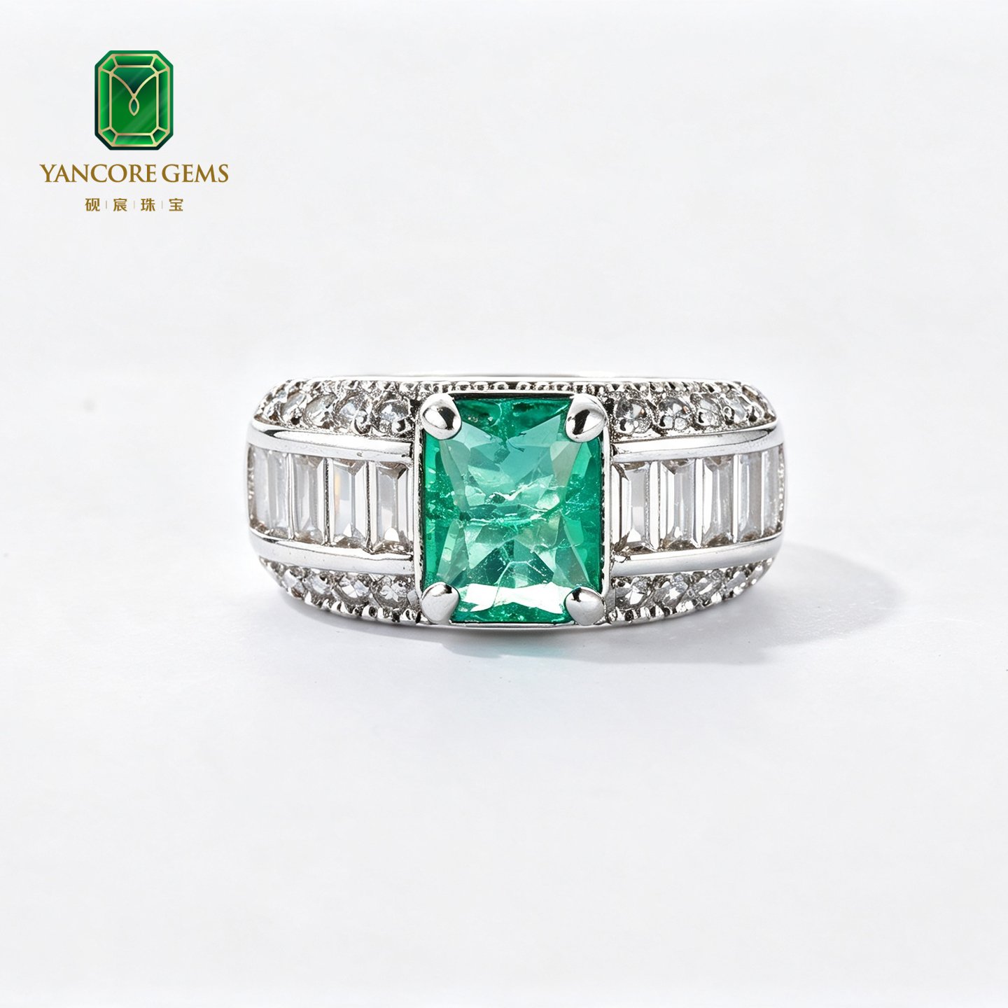 Emerald Deco Arcade Ring - Image 4