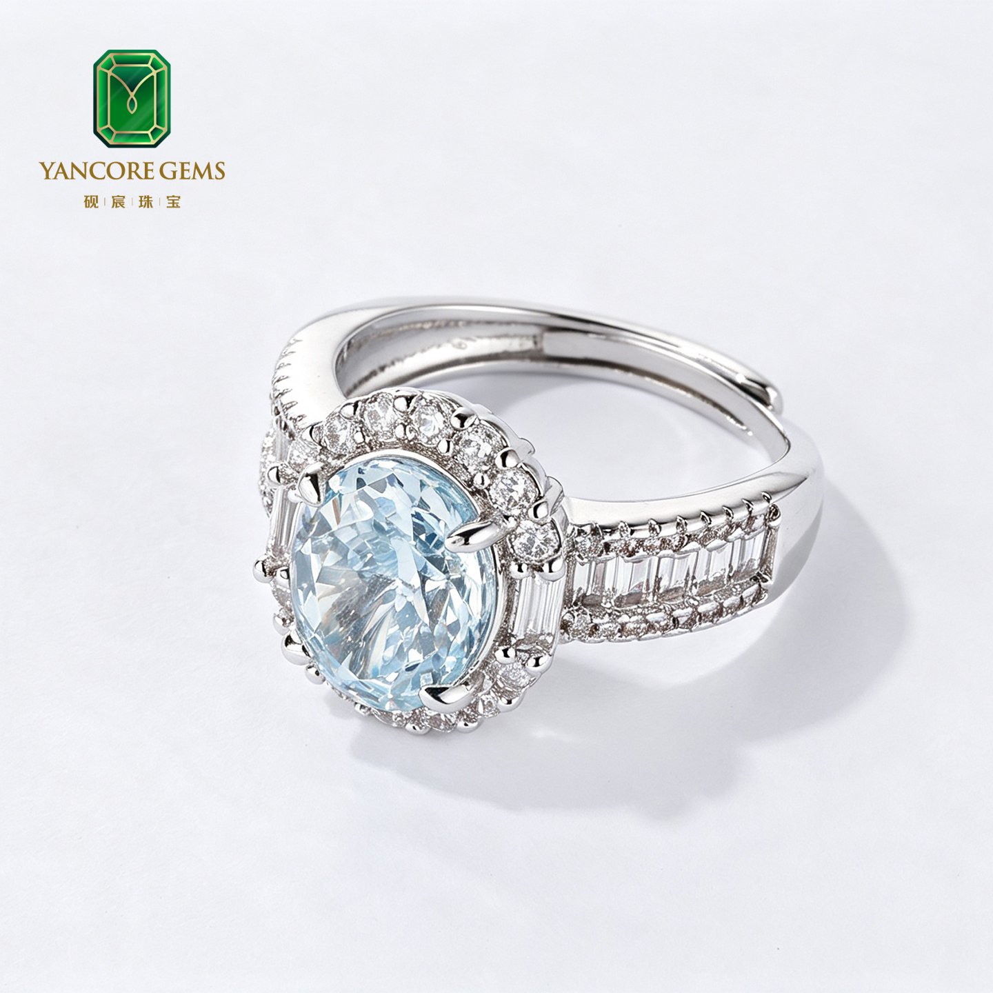 Aquamarine Glacier Ring - Image 3