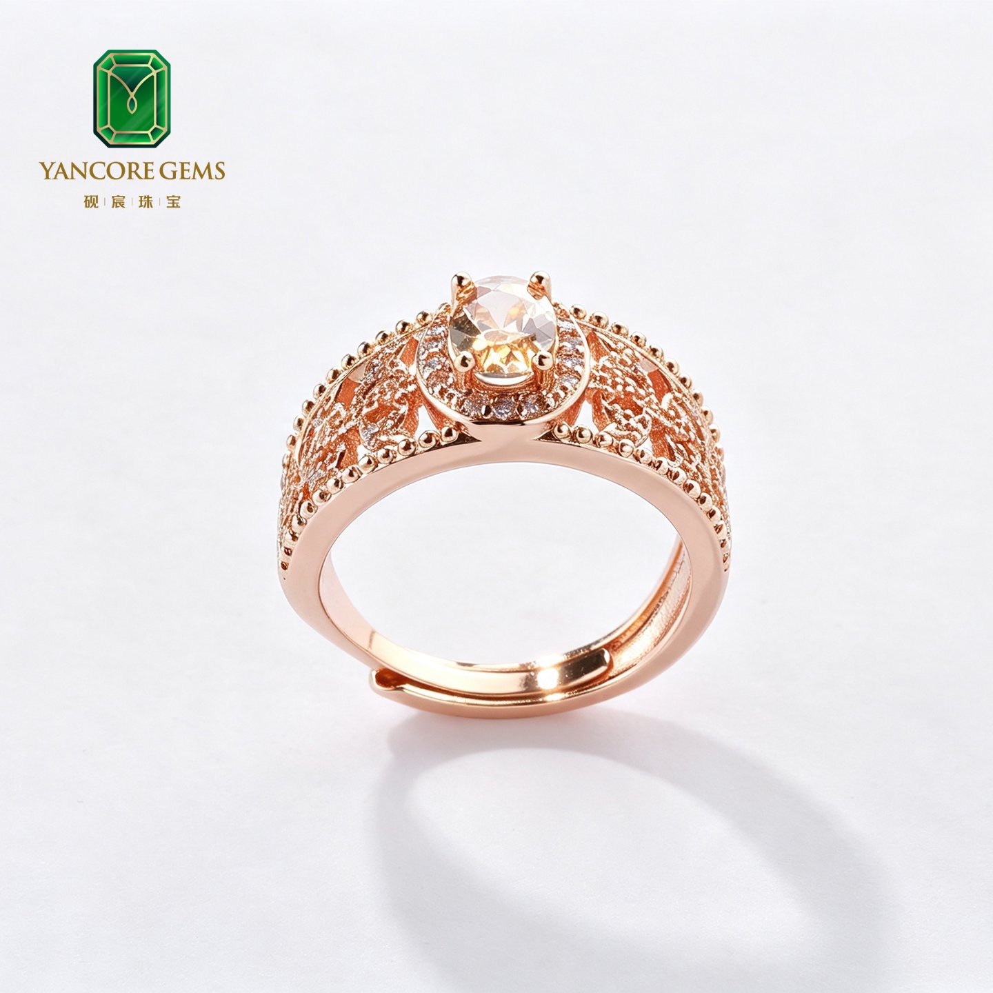 Amber Lace Reverie Ring - Image 3