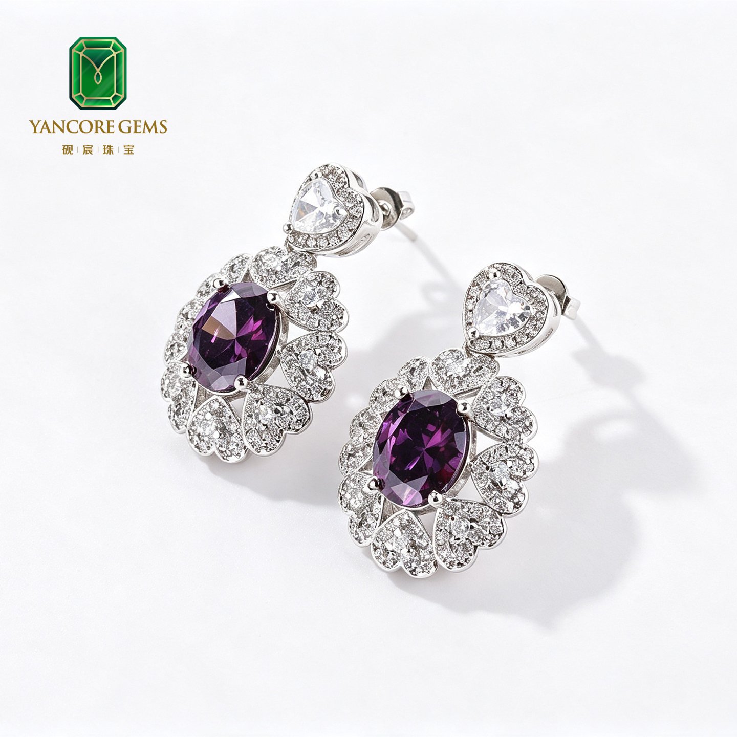 Venetian Carnival Heart Earrings - Image 3