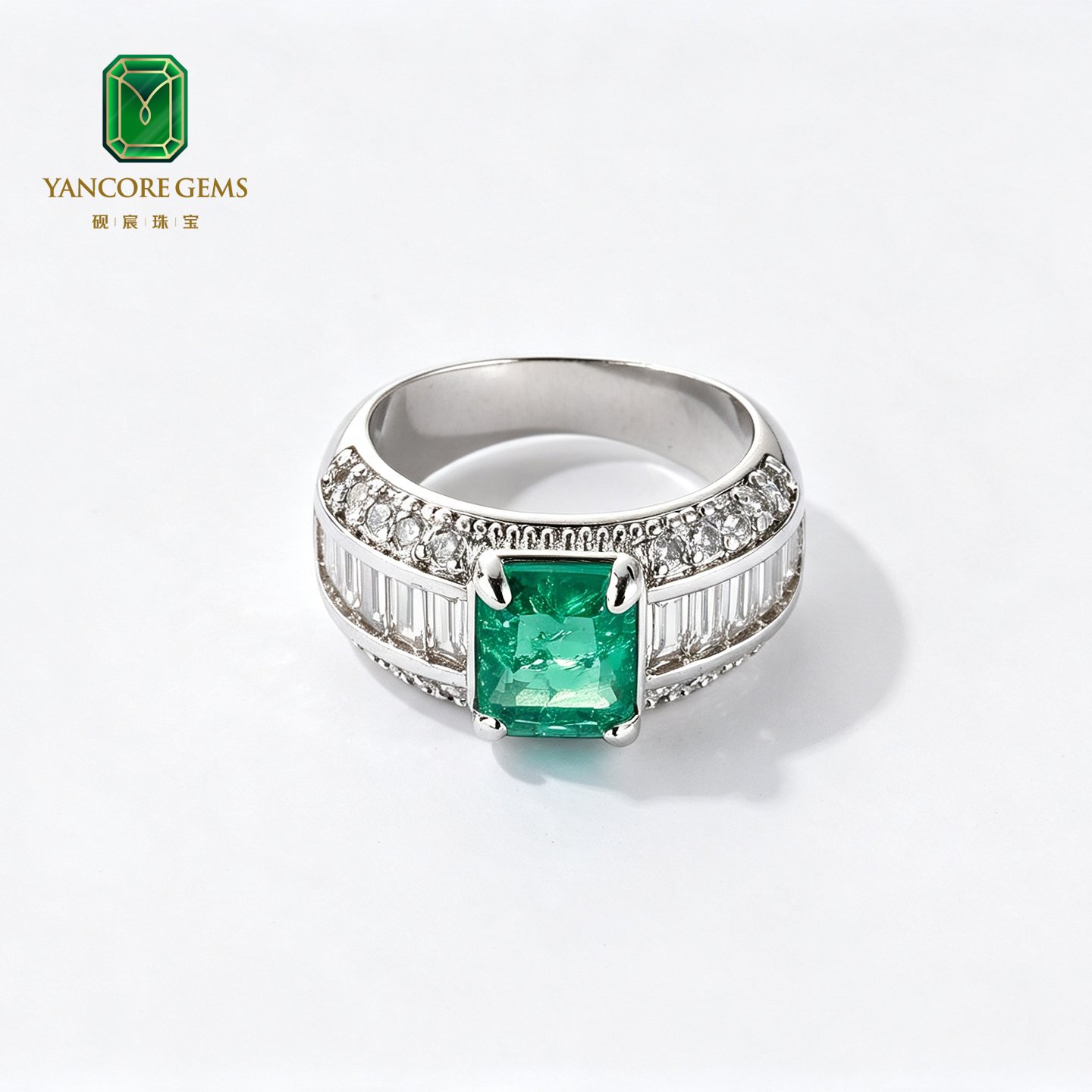 Emerald Deco Arcade Ring - Image 3