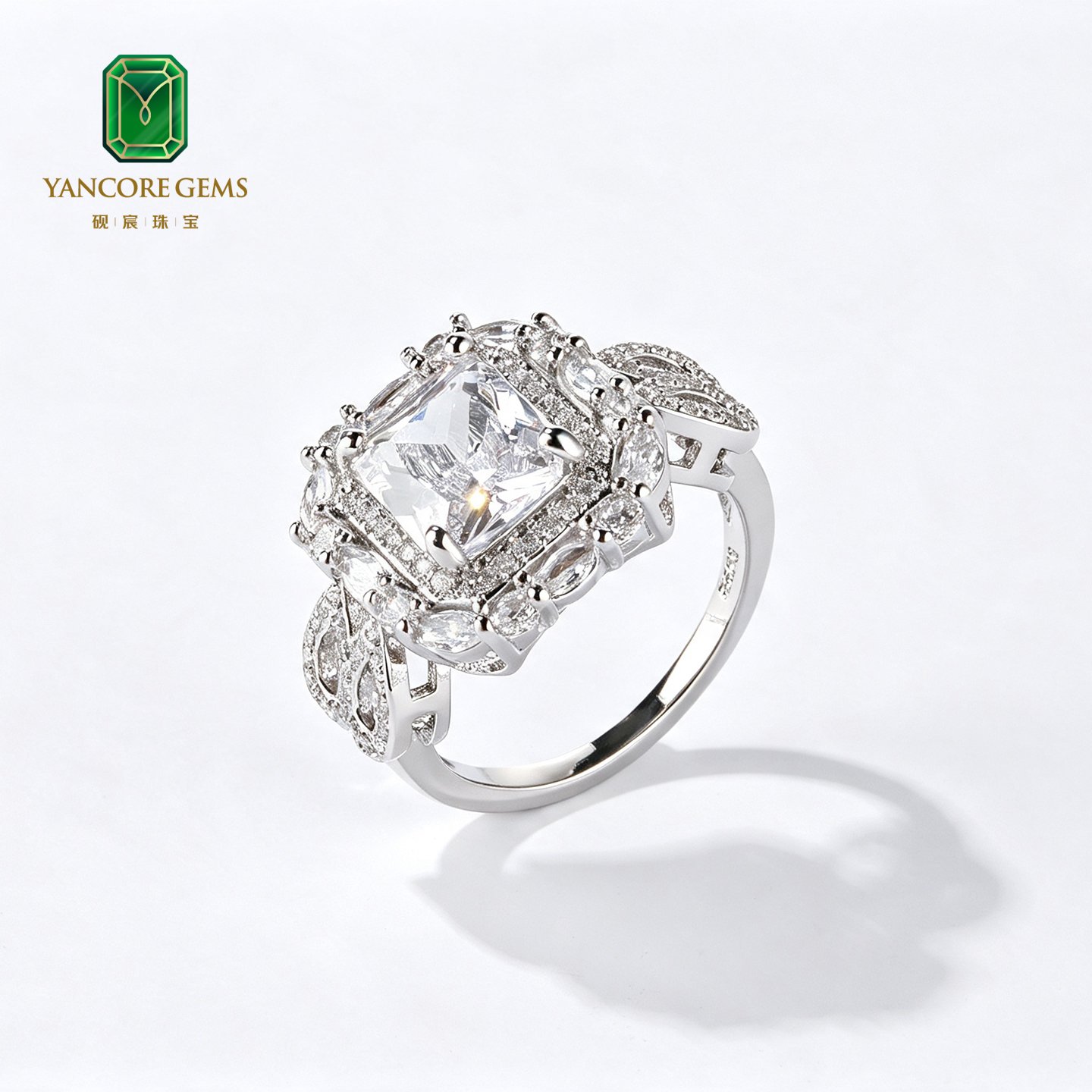 Ice Palace Halo Ring